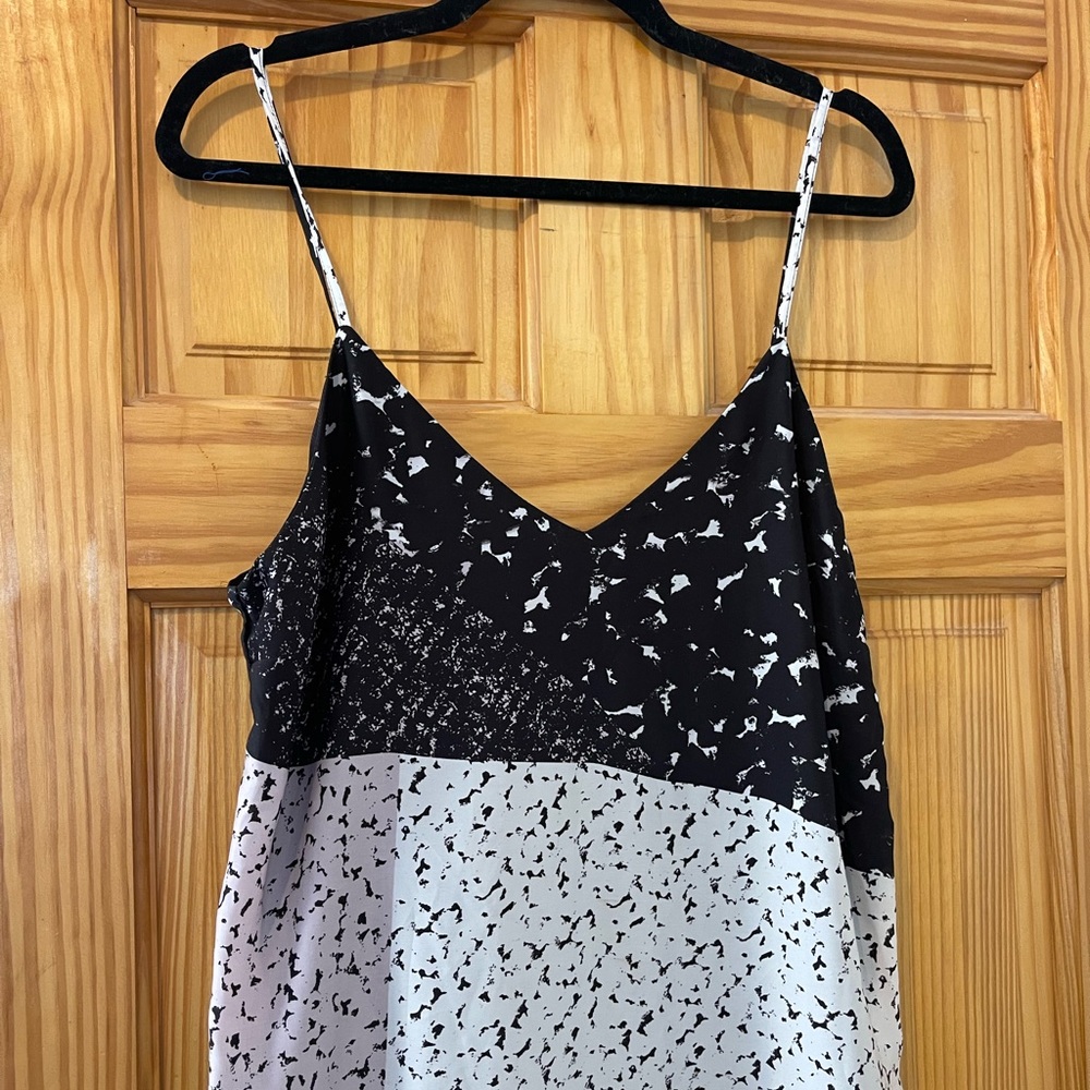 Bar Iii Marbled Patchwork Printed A-Line Dress Xl - image 4